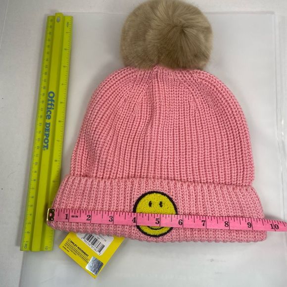 BNIP Love Your Melon Smiley Pom beanie toboggan - Picture 4 of 10